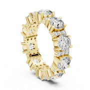 Bold Round & Petite Accent Diamond Eternity Band