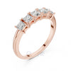 Princess Cut Five Stone Diamond Eternity Band Ring