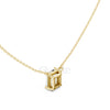 Emerald Cut Solitaire Pendant | 2.5 CT
