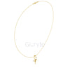 Solitaire Curve Diamond Pendant Necklace