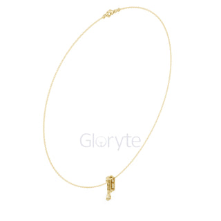 Oval & Pear Drop Diamond Pendant Necklace
