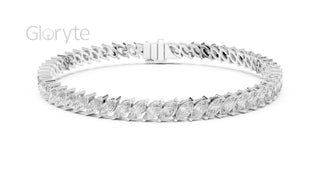Marquise Cut Diamond Tennis Bracelet