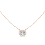 2.50 Carat East-West Diamond Solitaire Pendant – Oval & Marquise Shape