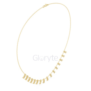 Baguette Diamond Necklace