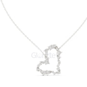Heart Diamond Pendant Necklace