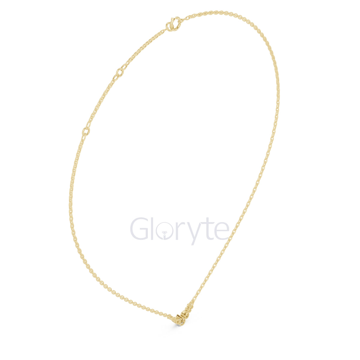 Diamond Cluster V-Shaped Necklace