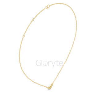 Diamond Cluster V-Shaped Necklace