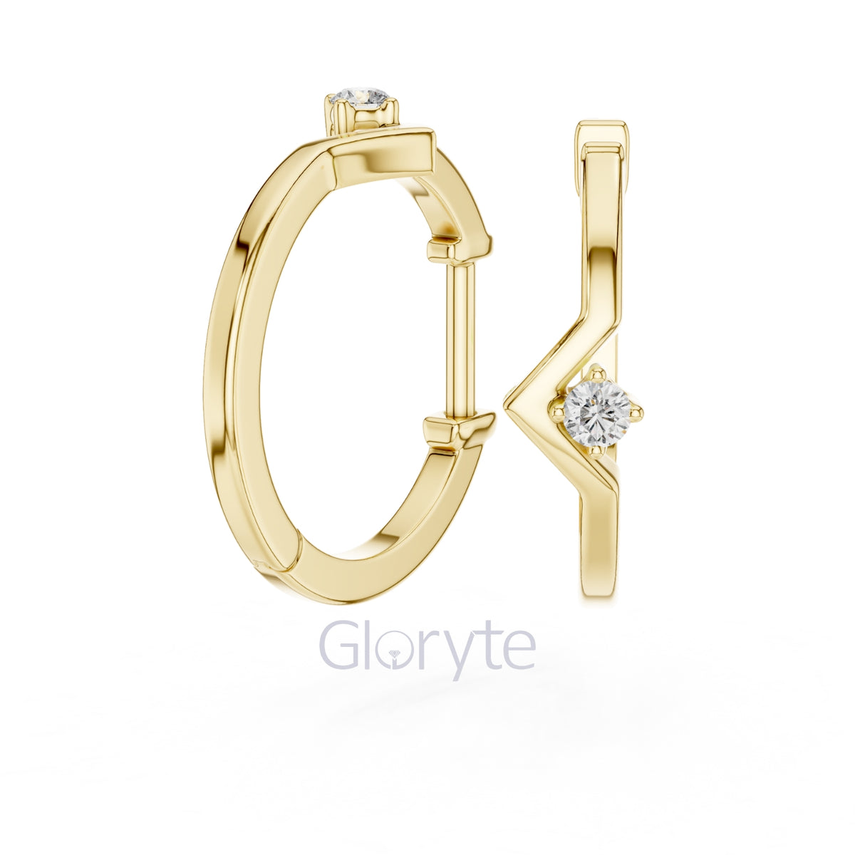 Geometric Hoop Earrings