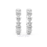 Eternal Heart Hoop Earrings