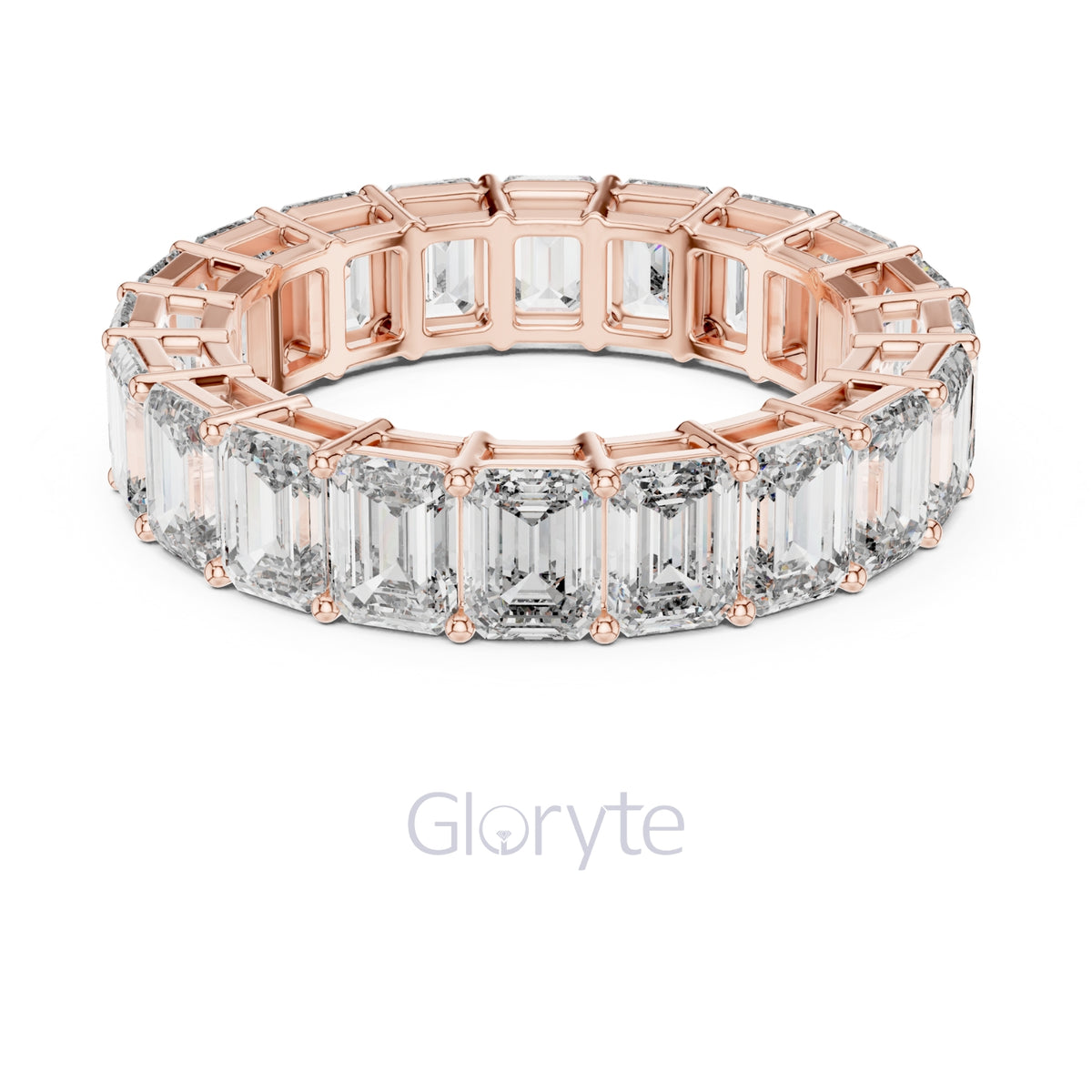 Emerald Cut Diamond Eternity Ring – Classic Full Circle Ring