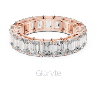 Emerald Cut Diamond Eternity Ring – Classic Full Circle Ring
