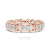 Criss-Cross Diamond Eternity Band – Round Cut Lab-Grown or Moissanite