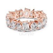 Pear, Round & Emerald Cut Diamond Eternity Band