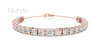 Classic Graduated Round Cut Diamond Bracelet 3.50mm To 5.00mm