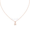 Two Stone Diamond Pendant Necklace