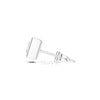 Princess Cut Diamond Stud Earrings – Bezel Set in Silver, 10K & 14K Gold