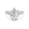 Pear Diamond Vintage Bridal Ring