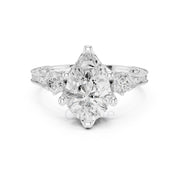 Pear Diamond Vintage Bridal Ring