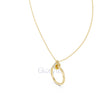 Circle Diamond Accent Pendant Necklace