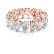 Pear Cut Diamond Eternity Band