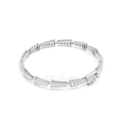 Graduated Baguette Diamond Tennis Bracelet