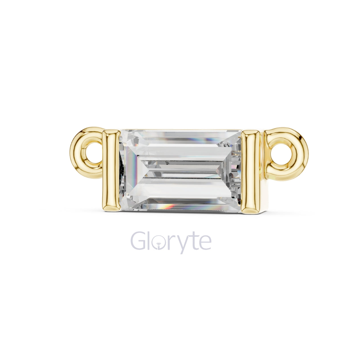 Baguette Diamond Bar Necklace