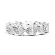 Pear Cut Diamond Eternity Band Ring