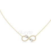Infinity Diamond Pendant Necklace