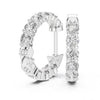 Classic Round Hoop Earrings – Lab Grown Diamond & Moissanite