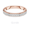 Double Row Diamond Band Ring in Sterling Silver, 10K & 14K Gold