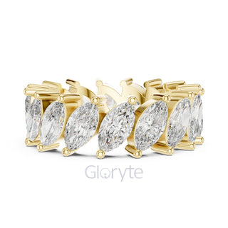 Marquise Cut Diamond Eternity Band
