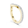 V-Shaped Diamond Band in 925 Silver, 10K & 14K Gold