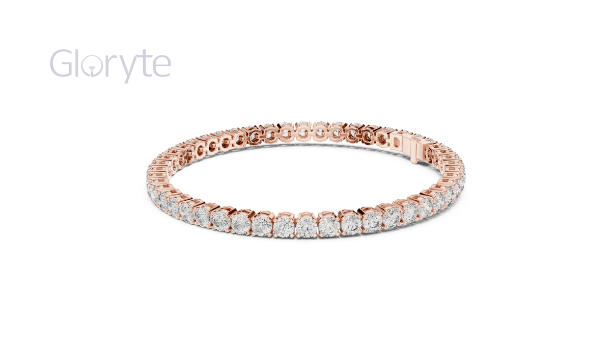 Round Cut Diamond Tennis Bracelet (3.30mm)
