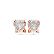 Elegant Bezel Diamond Stud Earrings | 2.50 Carat Total Weight