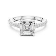 Diamond Solitaire Ring with Side Accents