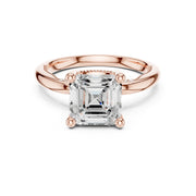 Elegant 2.5ct Solitaire Diamond Ring with Accent Side Stones
