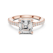 Diamond Solitaire Ring with Side Accents