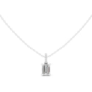 Diamond Solitaire Bezel Pendant Necklace (1.50ct) with Chain