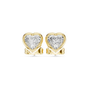 Elegant Bezel Diamond Stud Earrings | 2.50 Carat Total Weight