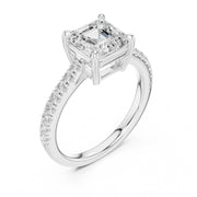 Diamond Solitaire Ring with Side Accents