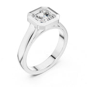 Bezel Set Diamond Solitaire Ring | Modern Elegance
