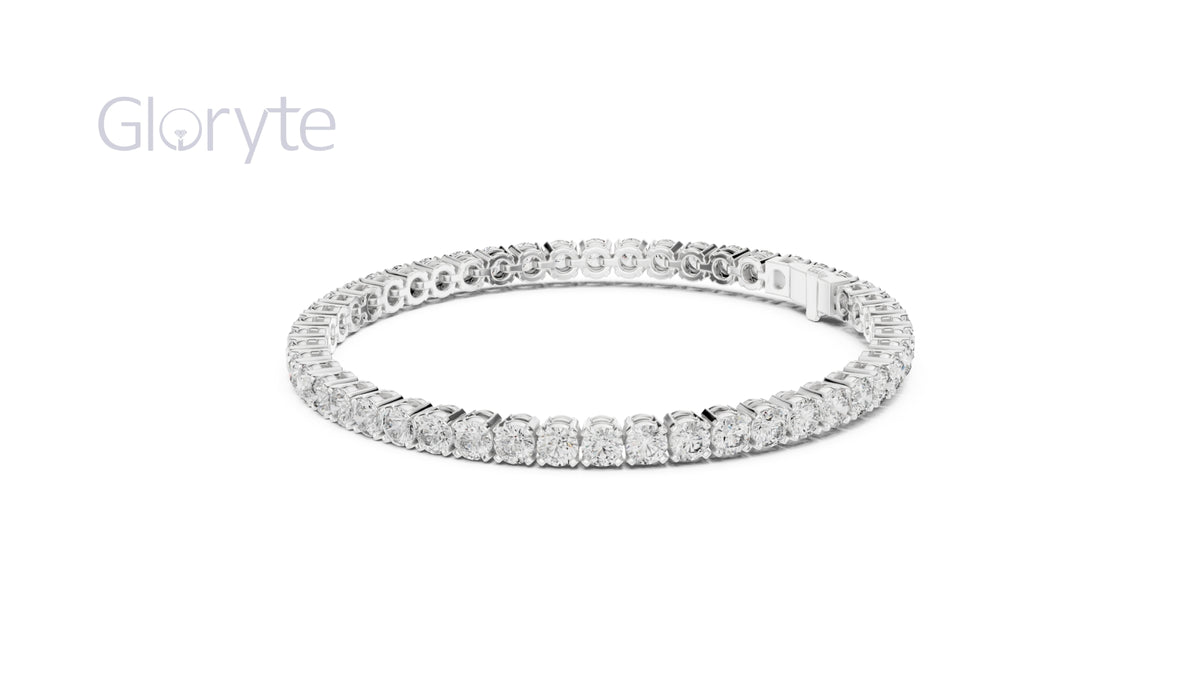 Round Cut Diamond Tennis Bracelet (3.30mm)