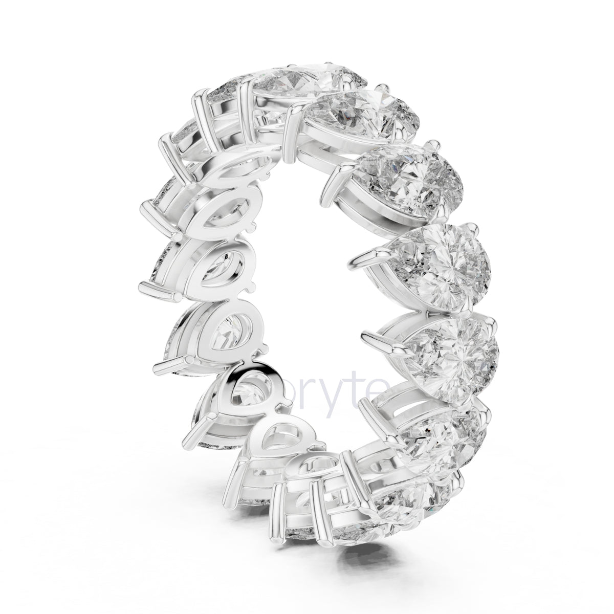 Pear Cut Diamond Eternity Band