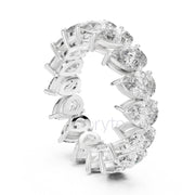 Pear Cut Diamond Eternity Band