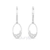 Eternal Spark Oval Drop Diamond Earrings