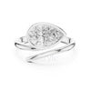 Pear Diamond Bypass Engagement Ring