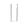 Geometric V-Shape Hoop Earrings with Lab-Grown or Moissanite Diamonds