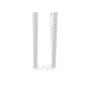 Geometric V-Shape Hoop Earrings