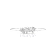 Three-Stone Diamond Tail Bracelet