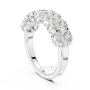 Nature Inspired Marquise Diamond Band Ring –